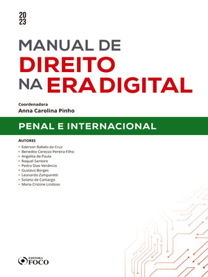 cover image of Manual de direito na era digital--Penal e internacional